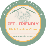 Logo pet-friendly Domaine d'Angély - Chiens et chats bienvenus