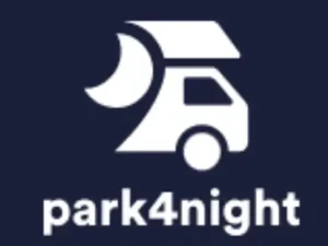 Logo de l'application Park4night qui permet de partager des coins sympas pour les voyageurs en véhicules de loisirs.